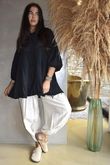 Driftwood Bell Sleeve Smock Top Black